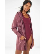 Fabletics Leah Washed Tricot Hoodie Women&#39;s SZ Small Plum EUC Super Soft - €16,98 EUR