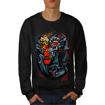 Wellcoda Monkey Cinema Animal Mens Sweatshirt, Rise Casual Pullover Jumper - £24.11 GBP+