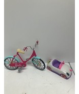 Mattel Barbie Lot You Can Be Anything Bicycle Chelsea Car - $9.00