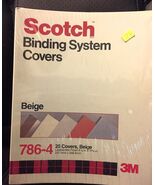 Scotch Binding System Covers 786-4 Beige, 25 Covers 9 1/8 in x 11 3/8 in - $147.47 MXN