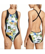 Athleta Streamline Tropical Print Crossback 1pc Swimsuit Swim S - €17,30 EUR