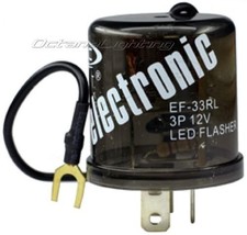 OCTANE LIGHTING 3 Pin Prong 12V Terminal Relay Electronic Led Flasher Sw... - $275.87 MXN