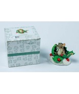 CHARMING TAILS HAPPY HOLLY DAYS MOUSE FIGURINE 87/136 FITZ &amp; FLOYD - €15,11 EUR