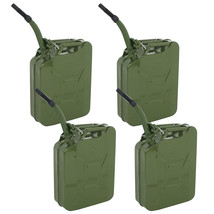 4Xjerry Can 5 Gallon 20L Gas Gasoline Army Nato Military Metal Tank Steel - £172.94 GBP