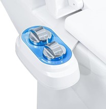 Bidet Attachments Dual Nozzle  for Toilet Seat  Adjustable Water Pressure - £23.74 GBP