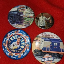 Early 2000s Lionel train buttons, 3- 3 1/4&quot; &amp; 1- 2 1/4&quot; - $13.66