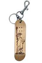 Nuevo Good Wood Estatua de la Libertad New York 10.2cm Mini Madera Patín... - $9.00