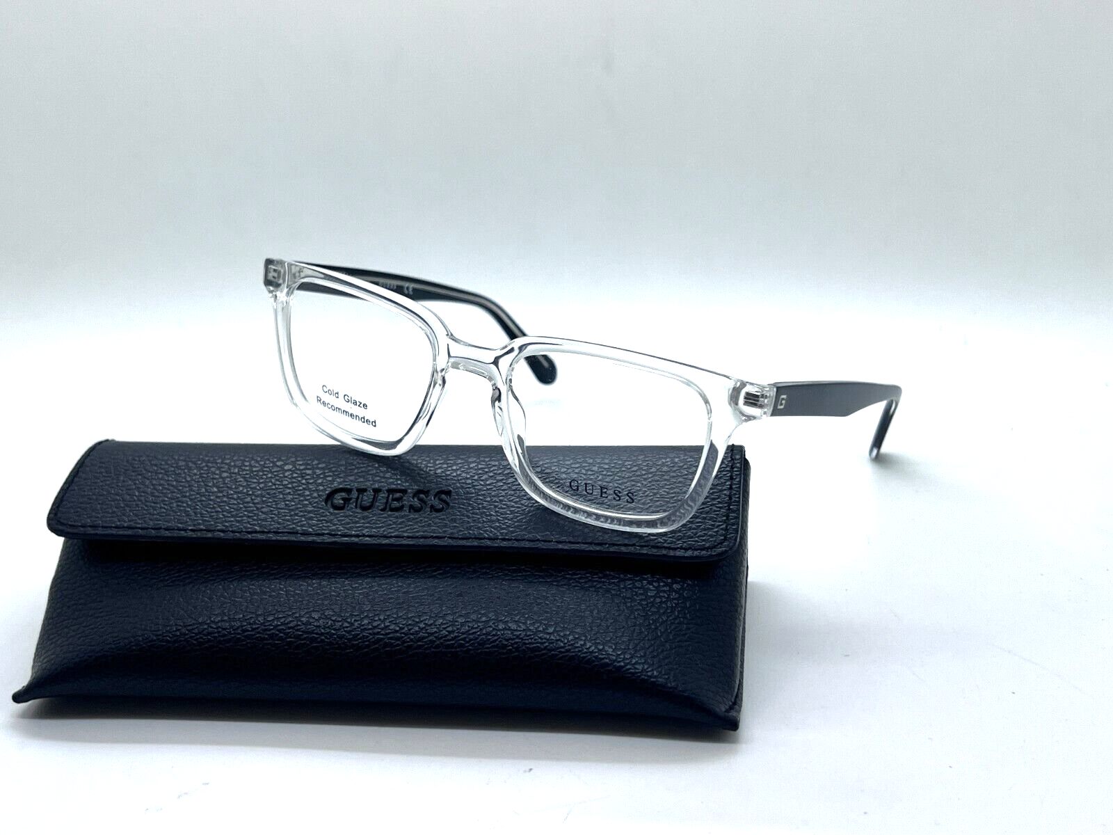 NEW Authentic GUESS GU1962 026 CRYSTAL CLEAR 50-19-145MM Eyeglasses FRAME SMALL