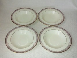 Noritake STANFORD COURT Bone China Soup Bowls Shell Inset (4) Unused with Tags - £46.38 GBP