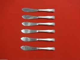 King by Kirk Sterling Silver Trout Knife Set 6pc. HHWS  Custom Made 7 1/2" - £378.70 GBP