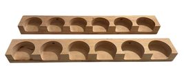 Williams Sonoma Wall Hanging Spice Jar Caddy Rack Storage Organizer Wood... - $49.50
