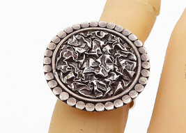 925 Sterling Silver - Vintage Modernist Sculpted Round Band Ring Sz 6.5 - RG8099 - £29.42 GBP