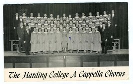 Harding College A Cappella Chorus Postcard Searcy Arkansas - £11.62 GBP