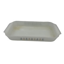 Vintage Fire King Anchor Hocking Milk Glass Cake Pan, MCM Mid Century, Candle Gl - £18.98 GBP