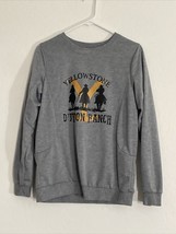 Yellowstone Dutton Ranch Sweater Gray Long Sleeve Medium unisex - £14.22 GBP