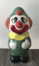 Vintage Happy Circus Clown Figure Hong Kong Cake Topper Decoration Toy 1960s E4 - £7.50 GBP