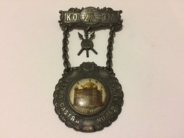 Antique Knights Of The Maccabees Temple Badge Pin K.O.T.M. e.1900&#39;s Cell... - £31.02 GBP