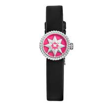 Christian Dior Women&#39;s CD040112A005 &#39;La D De Dior Mini&#39; Pink Lacquer Dial Satin  - £1,012.46 GBP