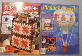 Plastic Canvas Magazine Quick &amp; Easy Set of 2 from 1990 Needlecraft Patt... - $8.86