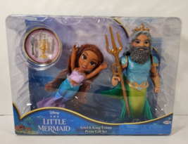 Disney Little Mermaid Ariel Father King Triton Petite Gift Set Live Acti... - $24.30