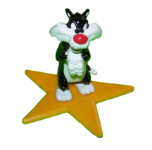 Sylvester Warner Brothers Cat PVC Figure On Star Applause 1996 Original Vintage - £16.07 GBP