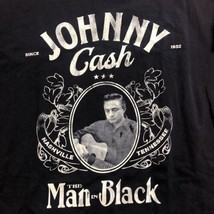 Johnny Cash XL The Man in Black Nashville TN Unisex T Shirt Short Sleeve... - £11.05 GBP