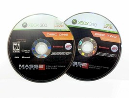 Xbox 360 Mass Effect 2 Video Game Two Rpg Collector&#39;s Edition Discs Only - £7.33 GBP