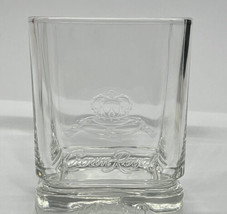 Old Fashioned Whiskey Glass Crown Royal 2000 Embossed 3.5” Vintage - £4.69 GBP