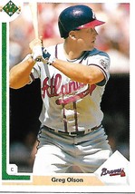 Baseball Card- Greg Olson 1991 Upper Deck #303 - £1.02 GBP