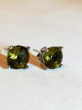 2Ct Round Cut Lab-Created Zultanite Solitaire Stud in 925 Silver Earrings - £35.95 GBP