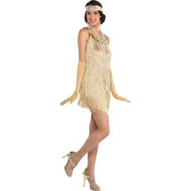 Charleston Flapper Cutie Women&#39;s Costume Size L/XL 1920 Roaring 20&#39;s Gan... - £22.11 GBP