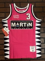 Martin - Damn Gina #3 Rosa Headgear Classics Baloncesto Jersey ~ Nunca W... - $63.00