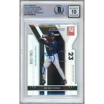 Rickie Weeks Signed 2004 Donruss Elite Extra Turn of the Century BAS BGS Auto 10 - £103.90 GBP