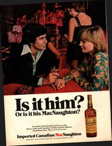1975 MacNaughton Canadian Whiskey Vintage Print Ad sexy girl e1 - $24.11