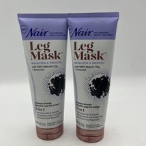 (2) Nair Hair Remover + Beauty 3 in 1 Treatment Leg Mask, 8oz - £14.27 GBP
