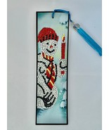 Diamond Painting Christmas Bookmark with Tassel, Sparkling Snowman Holid... - $20.41 CAD