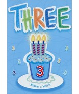 Three Make A Wish  - AGE 3- Birthday Greeting Card - 01015 - $2.79