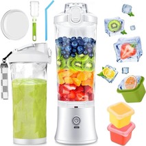 Portable Blender Personal Juicer  21 oz  USB Rechargeable  in White  NEW - £34.01 GBP