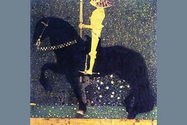 The Life of a Struggle (The Golden Knights) by Gustav Klimt - Art Print - £17.27 GBP+