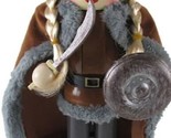 Wooden Christmas Nutcracker ,15&quot;, VIKING FEMALE WITH SHIELD &amp; SWORD ,ATH - £46.71 GBP