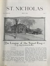 Antique St Nicholas For Boys and Girls Magazine May 1910 Illustrated - £10.89 GBP