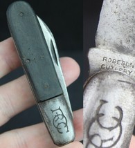antique pocket knife ROBESON CUTLERY CO Rochester NY USA old 2 blade EARLY! - $79.99