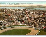 View From Twin Peaks Auto Road San Francisco CA UNP DB Postcard V3 - $5.89