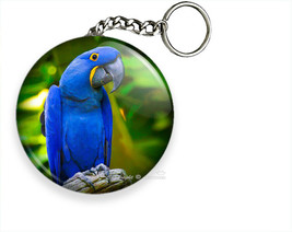 HYACINTH TROPICAL BLUE MACAW PARROT KEYCHAIN KEY CHAIN RING BIRD LOVER G... - $15.49+