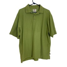 Callaway Golf Mens Size Large Dry Sport Polo Golf Shirt Green Ribbed Spo... - £13.92 GBP