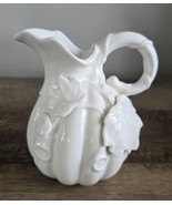GRACE&#39;S TEAWARE Ivory Porcelain Pumpkin/Gourd Sculpted Vines Ivy Leaves ... - $46.09 CAD