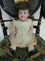 J.Q.K.Kestner All Bisque Germany Doll Repro Signed Jere 1982 20&quot; Open Mouth - £98.08 GBP