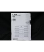 QSC Audio Amplifiers User Manual ISA 280 450 750 1350 300Ti 500Ti 800Ti - £29.65 GBP