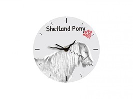 Shetland pony, Free standing MDF floor clock with an image of a horse. - $17.99