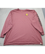 Carhartt Workwear Shirt Mens 3XL Dark Red Original Fit Raglan Sleeve Cre... - $33.56 CAD